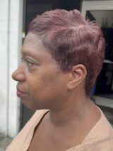 Afrotherapy Salon Afro Hair Pixie Cut With Colour